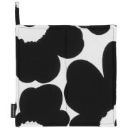 Marimekko - Pieni Unikko Patalappu 21,5x21,5 cm Valkoinen/Musta