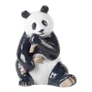 Royal Copenhagen - Panda 18 cm Musta/Valkoinen