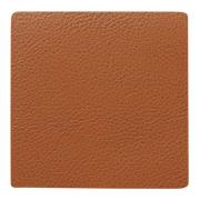 LIND DNA - Square Leather Serene Lasinalunen 10x10 cm Nature