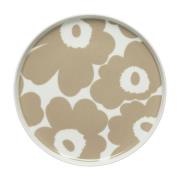 Marimekko - Oiva/ Unikko Lautanen 20 cm Beige/Valkoinen