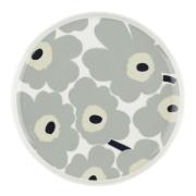 Marimekko - Oiva / Unikko Lautanen 25 cm Harmaa/Hiekka/Sininen