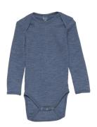 Body Ls Bodies Long-sleeved Blue Smallstuff