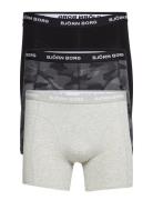 Cotton Stretch Boxer 3P Bokserit Grey Björn Borg