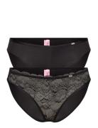 2-Pack Angie Rio Alushousut Brief Tangat Black Hunkemöller