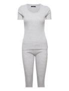 Decoy Rib Pj Set Pyjama Grey Decoy