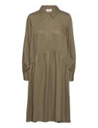 Aria Dress Lyhyt Mekko Khaki Green NORR