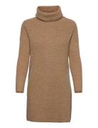 Onljana L/S Cowlnck Dress Wool Knt Noos Lyhyt Mekko Brown ONLY