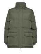 Emilia Puffer Jacket Vuorillinen Takki Topattu Takki Green Noella