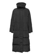 Maikeiw Long Coat Topattu Pitkä Takki Black InWear