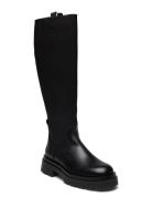 Meghany Long Shaft Boot Korkeavartiset Saapikkaat Black GANT