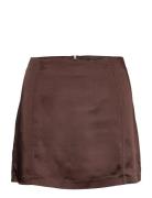 Rio Skirt Lyhyt Hame Brown Gina Tricot