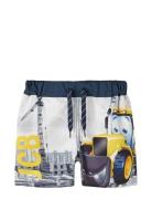 Nmmmanga Jcb Long Swimshorts Bfu Uimashortsit Multi/patterned Name It