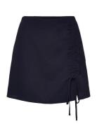 Onlnova Lux May Ruching Skirt Solid Ptm Lyhyt Hame Navy ONLY