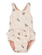 Amina Baby Printed Swimsuit Uimapuku Uima-asut Cream Liewood