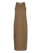 Rebekka Tank Dress G Gots Maksimekko Juhlamekko Khaki Green Basic Appa...