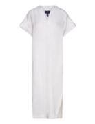 Relaxed Ss Linen Caftan Maksimekko Juhlamekko White GANT