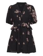 Lina Fillipa Dress Lyhyt Mekko Black AllSaints