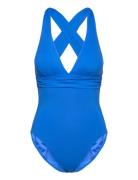 S.collective Cross Back Piece Uimapuku Uima-asut Blue Seafolly