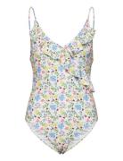 Ireni Bly Frill Swimsuit Uimapuku Uima-asut Multi/patterned Becksönder...