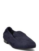 Biatracey Loafer Suede Loaferit Matalat Kengät Navy Bianco