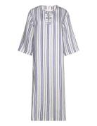 Samos Dress Terrace Stripe Maksimekko Juhlamekko Blue Naja Lauf