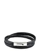 Leather Bracelet Double Rannekoru Korut Black Edd.