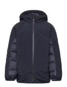 Mix Media Jacket Toppatakki Navy Tommy Hilfiger