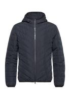 Down Jacket Vuorillinen Takki Topattu Takki Navy EA7