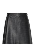 Objsalie Mw Short L Skirt 128 Lyhyt Hame Black Object