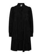 Yaspala Ls Shirt Dress S. Noos Lyhyt Mekko Black YAS