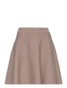 Yasfonny Hw Knit Skirt S. Noos Lyhyt Hame Beige YAS