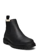 Booties - Flat - With Elastic Bootsit Nauhalliset Saapikkaat Black ANG...