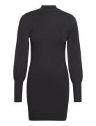 Vmhollykarispuff Ls Highneck Dress Ga Bo Lyhyt Mekko Black Vero Moda