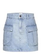 Dustine Mini Skirt Lyhyt Hame Blue Second Female