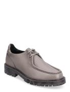 Jaz Low Top - Grey Tumbled Leather Loaferit Matalat Kengät Grey Garmen...