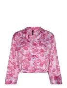 Jacket Ls Satin Macaron Toppi Pink Hunkemöller