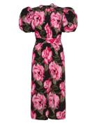 Jacquard Bell Maxi Dress Maksimekko Juhlamekko Pink ROTATE Birger Chri...