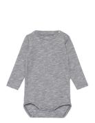 Nbmogil Ls Body Bodies Long-sleeved Grey Name It