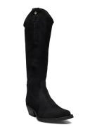 Welsy Boot Korkeavartiset Saapikkaat Black Steve Madden