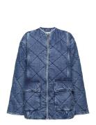 Dnm Lw Padded Quilt Jacket Jane Farkkutakki Denimtakki Blue Tommy Hilf...