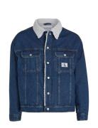 Regular 90S Sherpa Jacket Farkkutakki Denimtakki Blue Calvin Klein Jea...