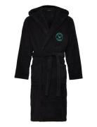 Men's Woven Bathrobe Aamutakki Kylpytakki Black Emporio Armani