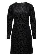 C Flowerybbnancy Dress Lyhyt Mekko Black Bruuns Bazaar