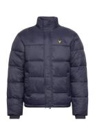 Wadded Puffer Jacket Vuorillinen Takki Topattu Takki Navy Lyle & Scott