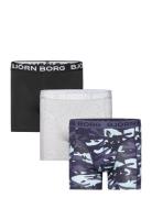 Cotton Stretch Boxer 3P Bokserit Navy Björn Borg