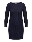 Carastra L/S V-Neck Glitter Dress Jrs Bf Lyhyt Mekko Blue ONLY Carmako...