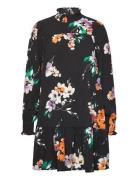 Vmshilah Naja High Neck Dress Wvn Ga Lyhyt Mekko Black Vero Moda