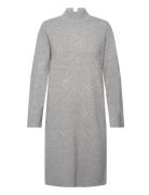 Yasemilie Ls High Neck Knit Dress S.noos Lyhyt Mekko Grey YAS