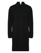 Yasemilie Ls High Neck Knit Dress S.noos Lyhyt Mekko Black YAS