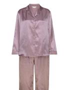 Satin Long Sleeve Pyjamas Pyjama Pink Lady Avenue